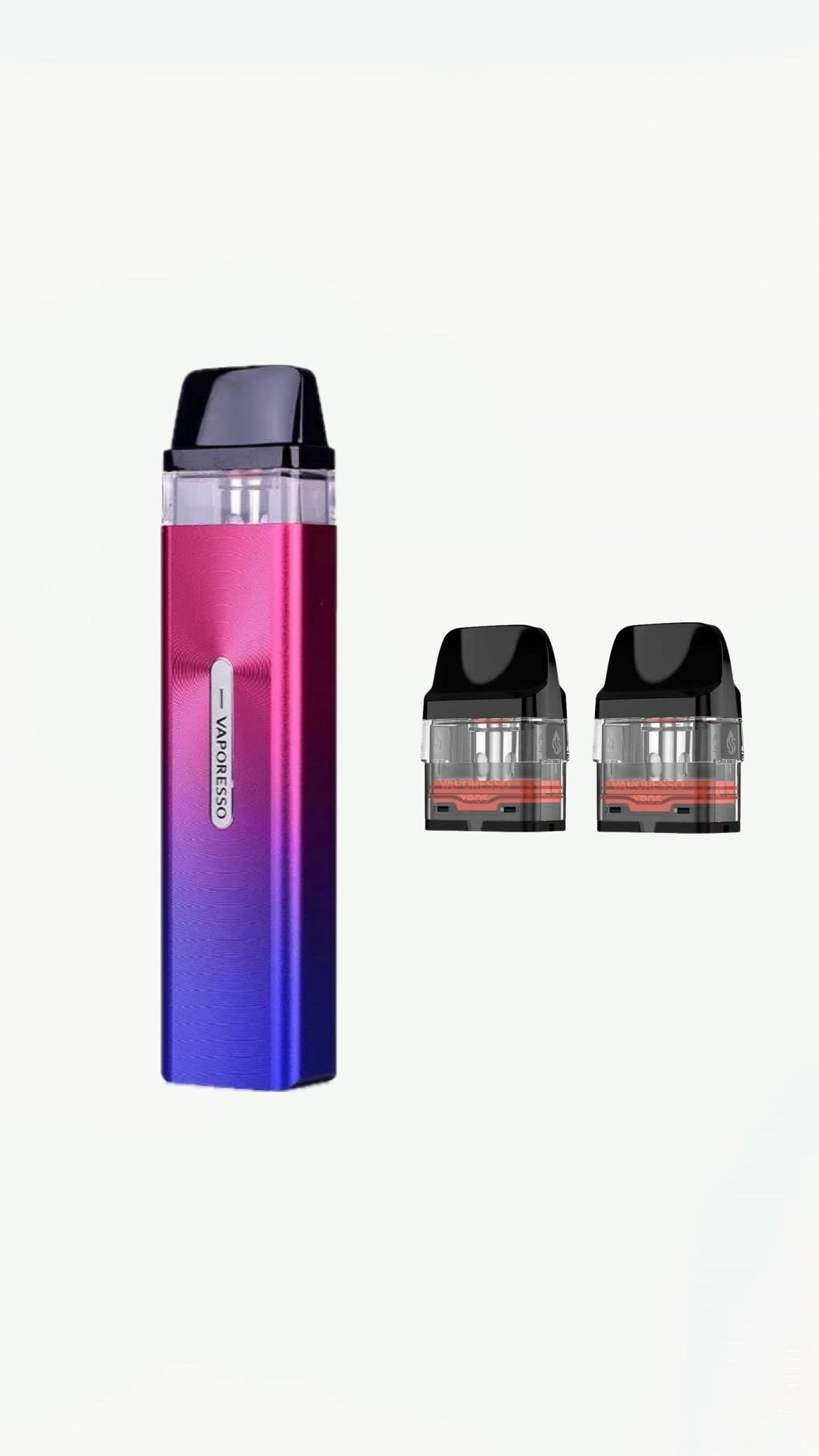 Электронная сигарета Vaporesso Xros mini Neon с двумя картриджами без жидкости Розовый/Фиолетовый (18407875)