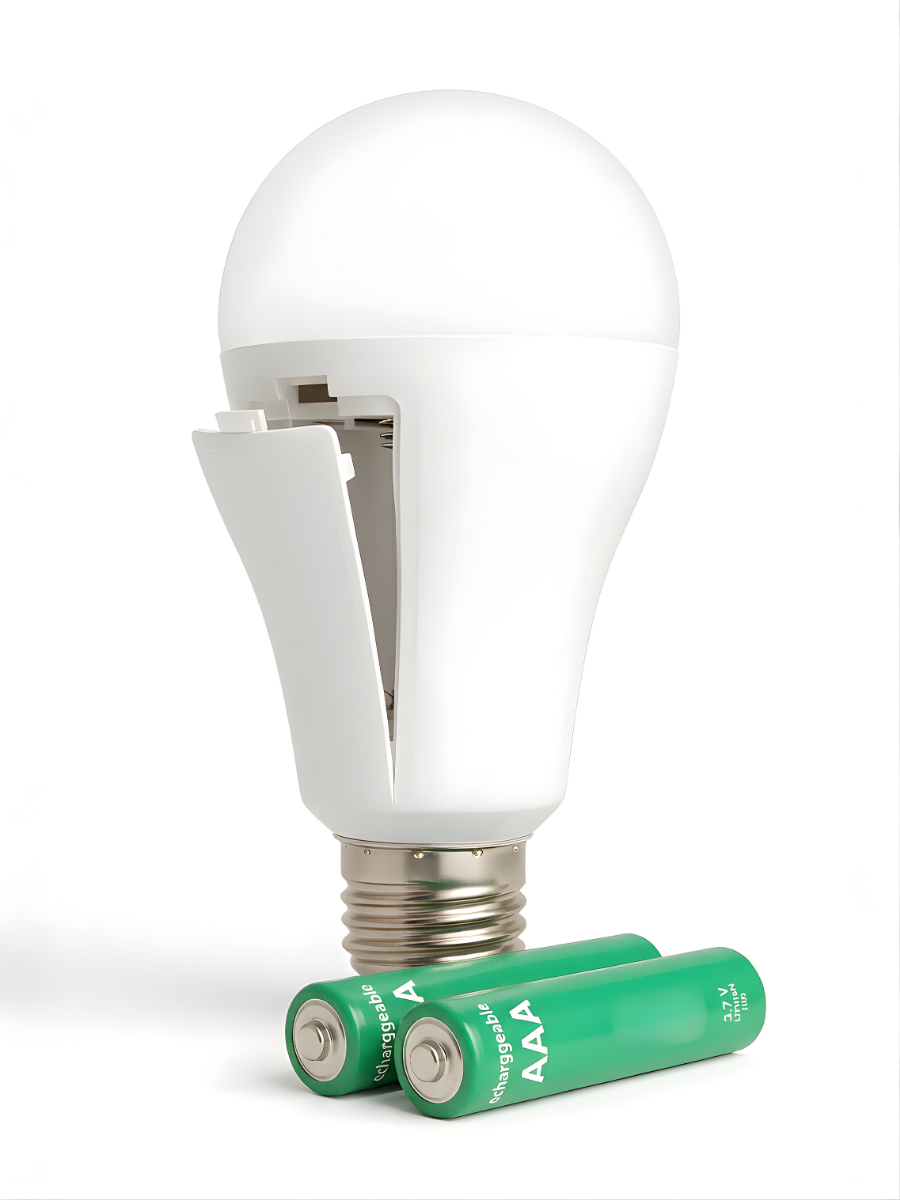 Лампочка розумна 20В 6800-7300К Е27 LED з акумуляторами 2 шт. Білий (4197866485)