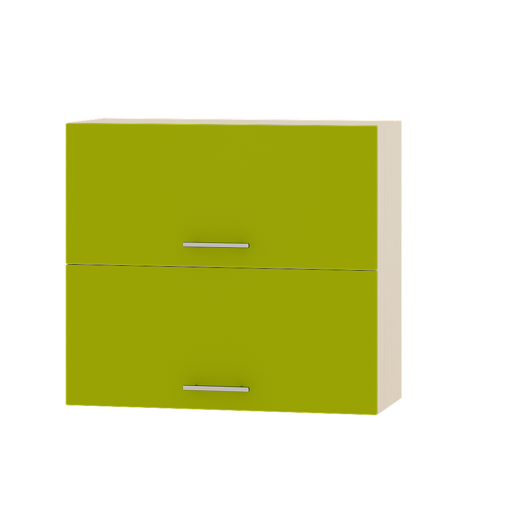 Шафа верхня Еверест Оптіма модуль Верх В14-800 80х30х72 см Лайм/Дуб молочний (03614) - фото 1