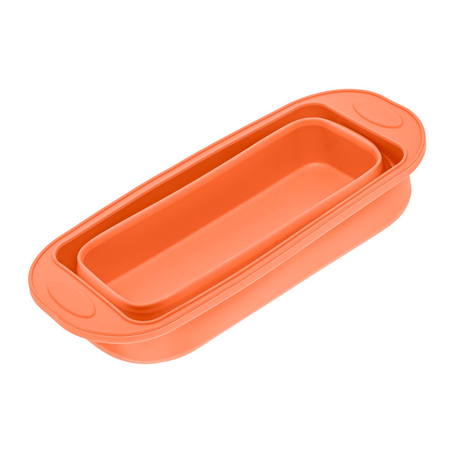 Форма для выпекания хлеба силиконовая 29,5х12,3х11 см Оранжевый (86798) - фото 4 Форма для выпекания хлеба силиконовая 29,5х12,3х11 см Оранжевый (86798) - фото 4