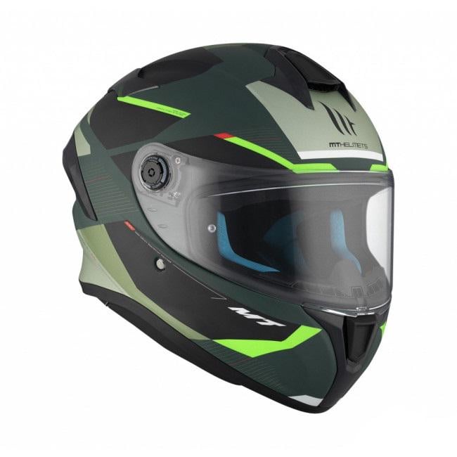 Мотошолом MT HELMETS Targo S KAY C6 S Black/Green (32174) - фото 4