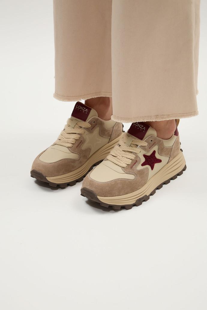 Кроссовки женские демисезонные LONZA р. 36 Бежевый (192152) - фото 3 Кроссовки женские демисезонные LONZA р. 36 Бежевый (192152) - фото 3