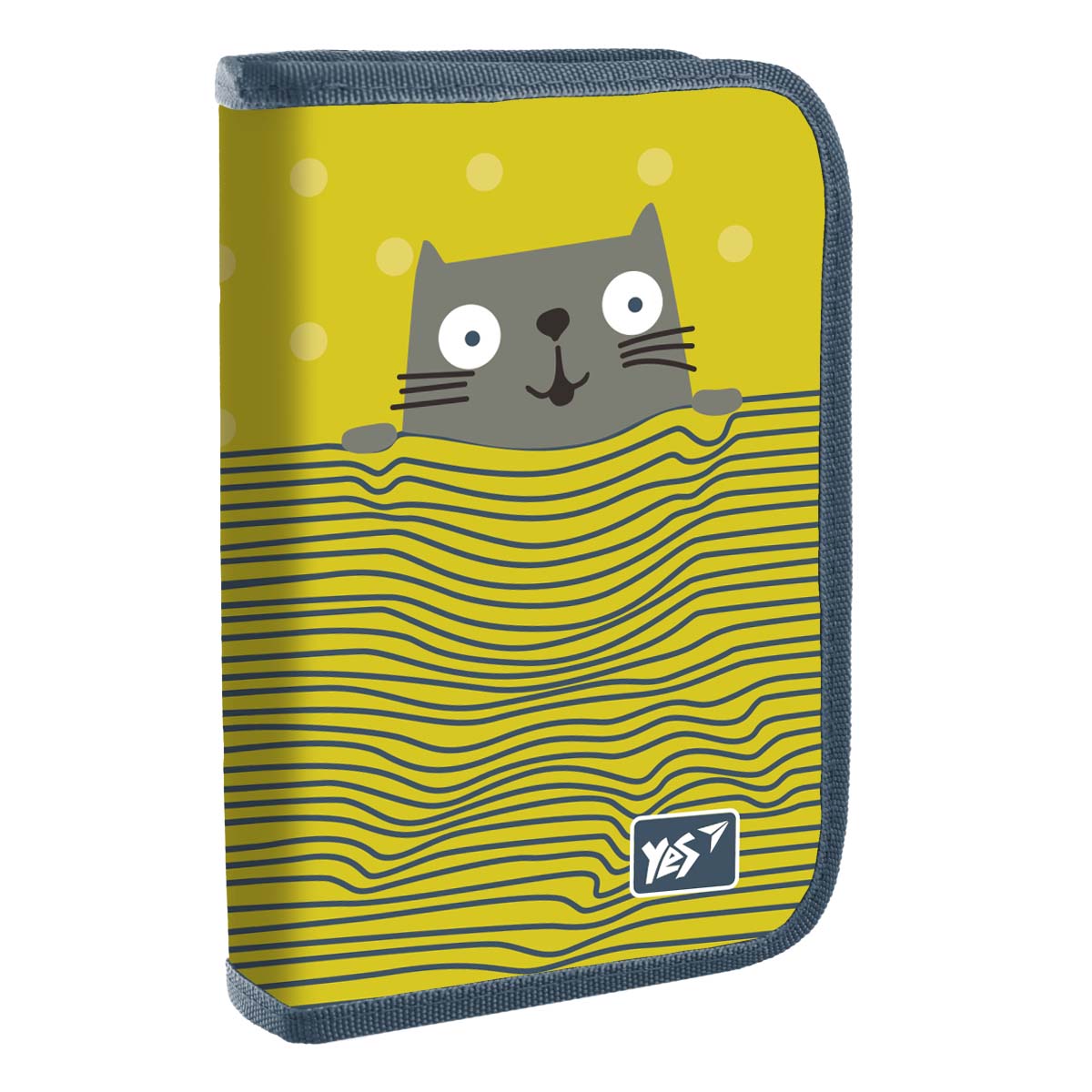 Пенал жесткий YES одинарный с двумя клапанами HP-04 Kitty (533424)