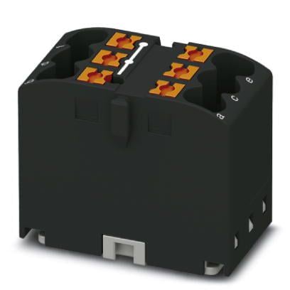 Розподільний блок Phoenix Contact PTFIX 6X2,5 BK 450В 24A Push-in Чорний (3273278)