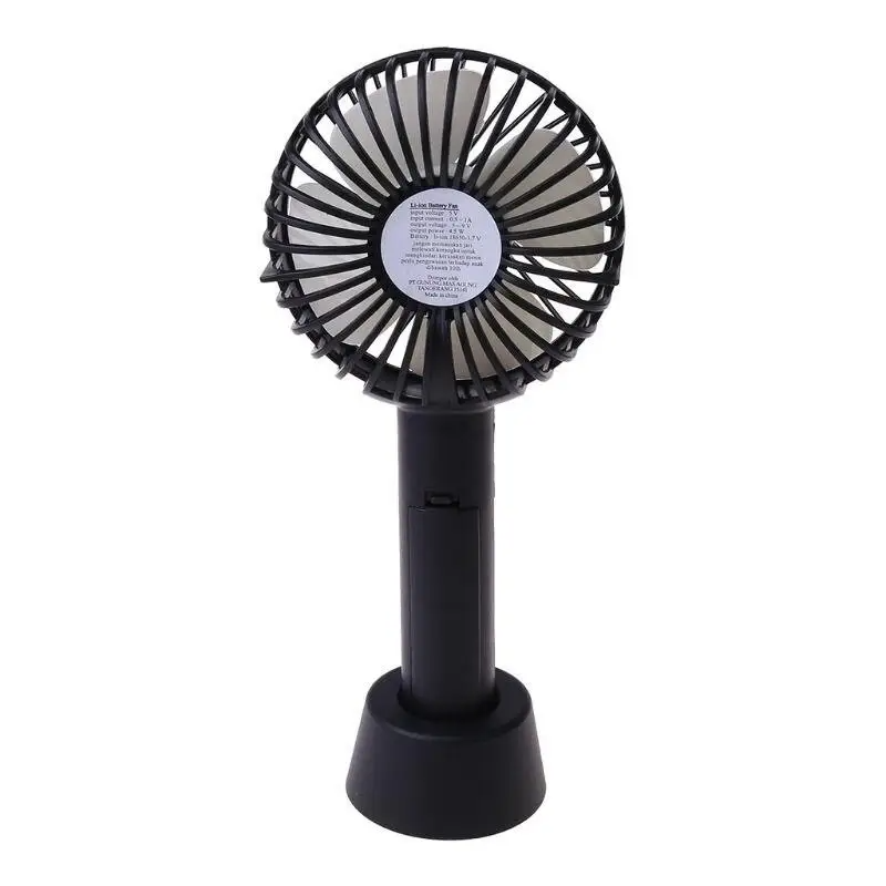 Міні-вентилятор настільний компактний Portable Mini Fan Black (1632893543)