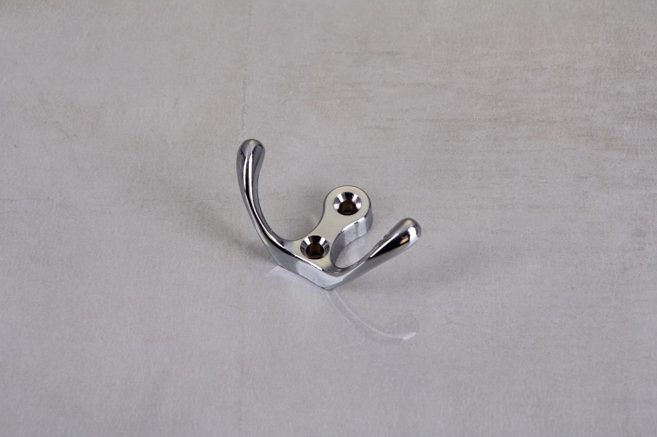 Крючок мебельный двойной GTV К24-С0 Хром (WZ-C0-K24-01)