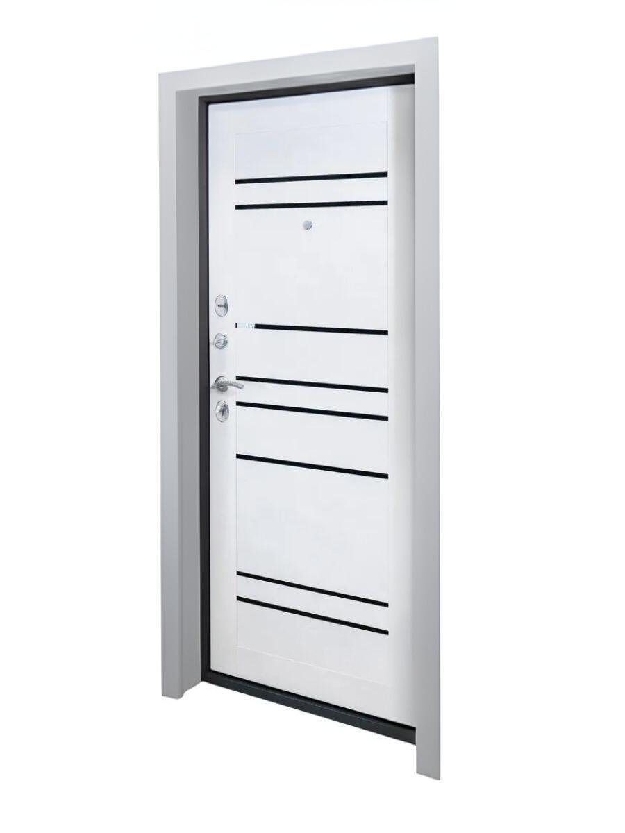 Комплект відкосів для дверей SIMBUD Sens 100 мм RAL9006 Сріблястий глянцевий (969896)