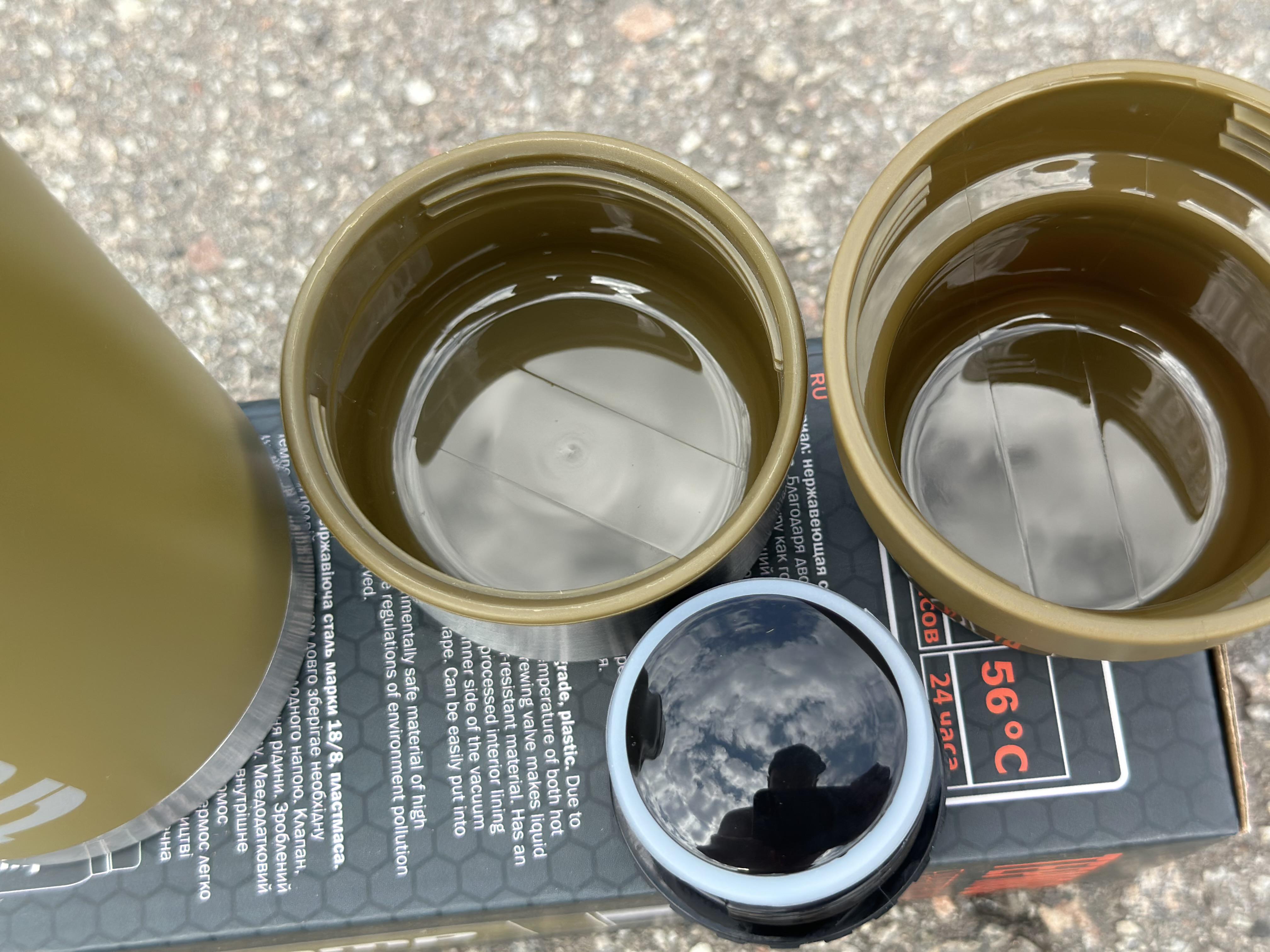 Термос для напитков Tramp expeditio с нержавейки держит 24 ч. 0,5 л (TRC-030-olive) - фото 6