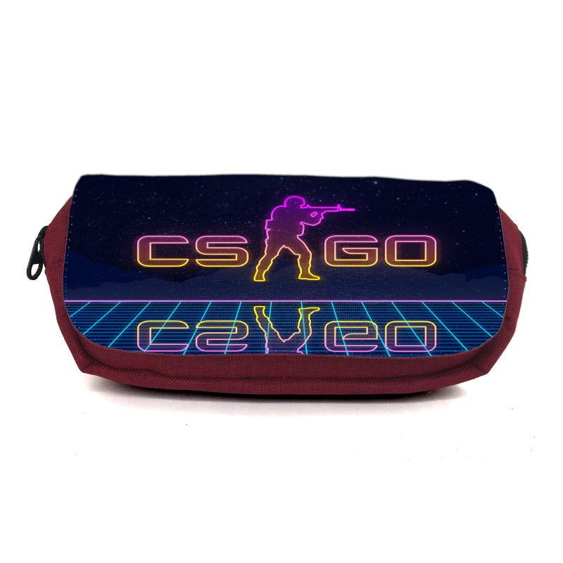 Пенал школьный Контр Страйк CSGO-0032 Бордовый (1442740001)