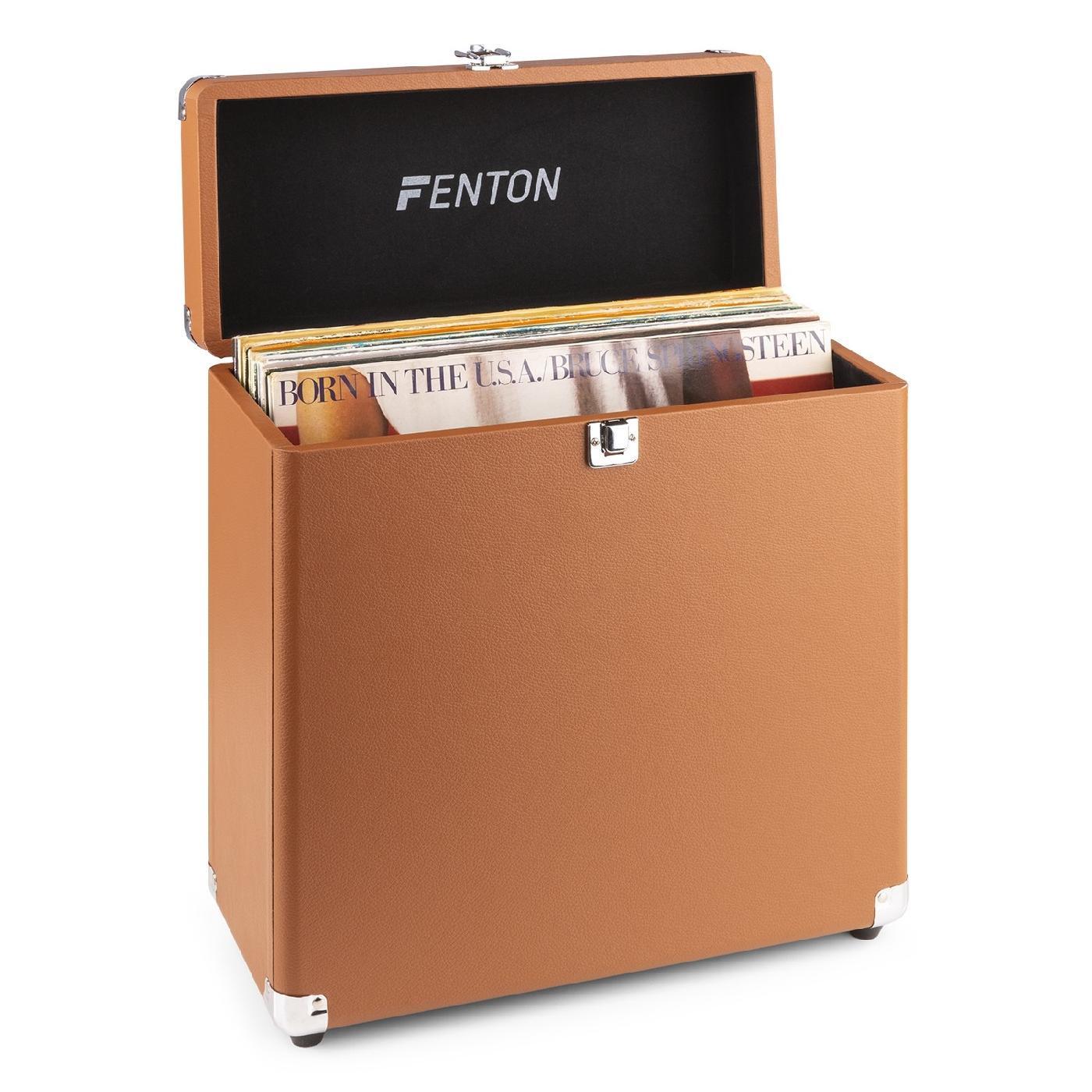 Кейс-футляр для 35 пластинок Fenton Vynilbox 12" Brown