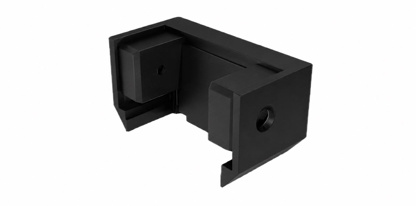 Заглушка торцева ArtLine 3D EasyFast на профіль Deep Line D 27 мм Чорний (25.411Д_3дЧ)