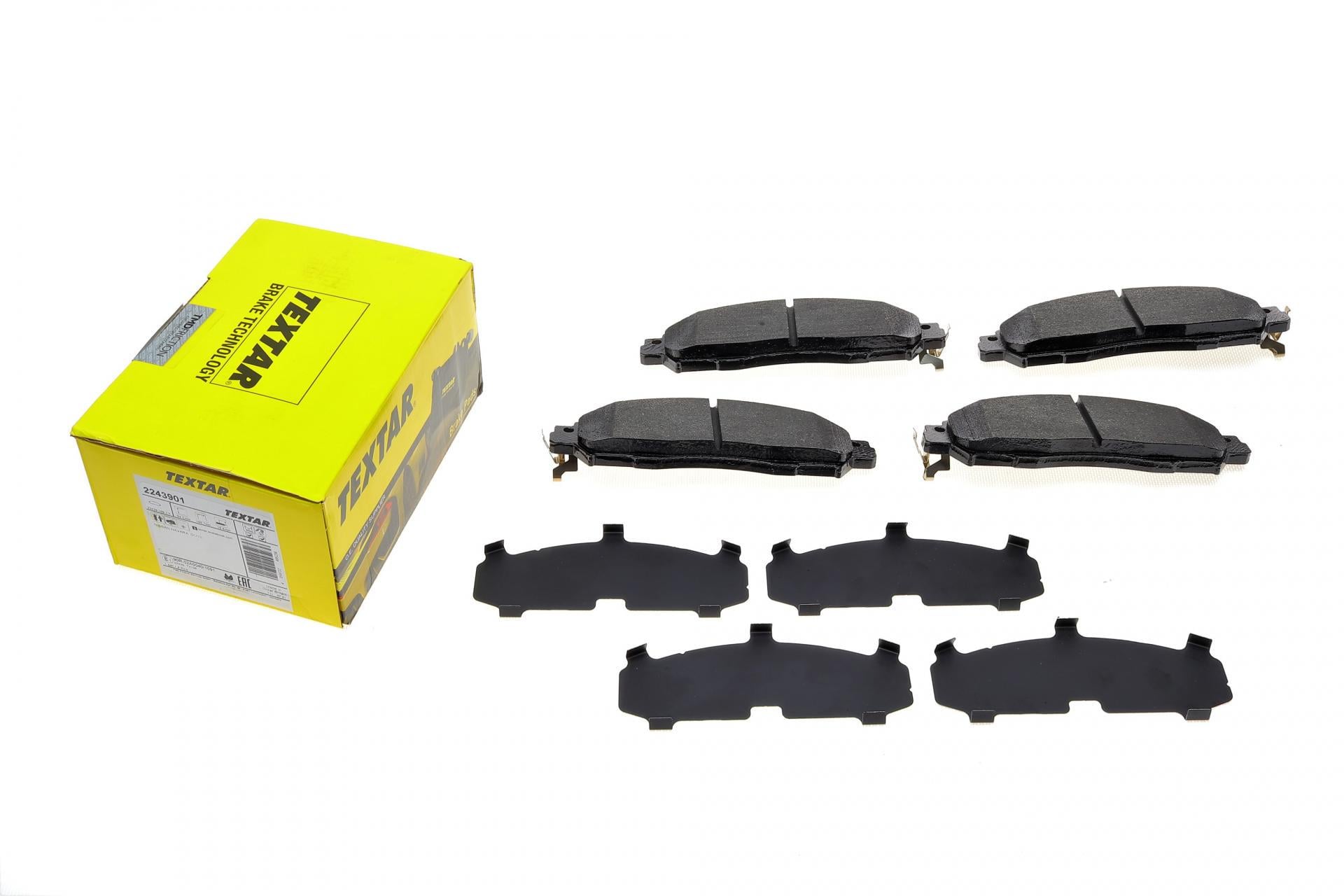 Колодки тормозные передние TEXTAR для Nissan NP300 Navara 15- Akebono (2243901)