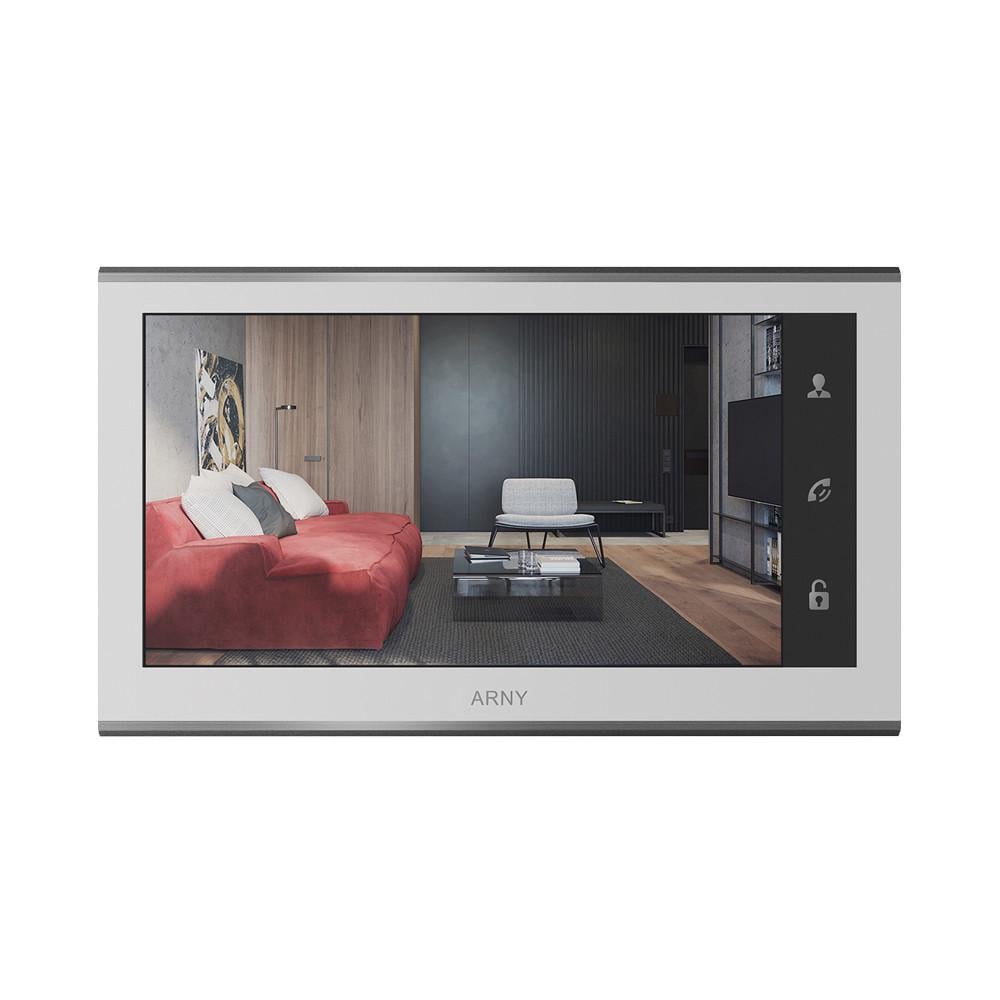 Відеодомофон 7" ARNY AVD-730 2Mpx IPS з детектором руху і записом відео White (268936)