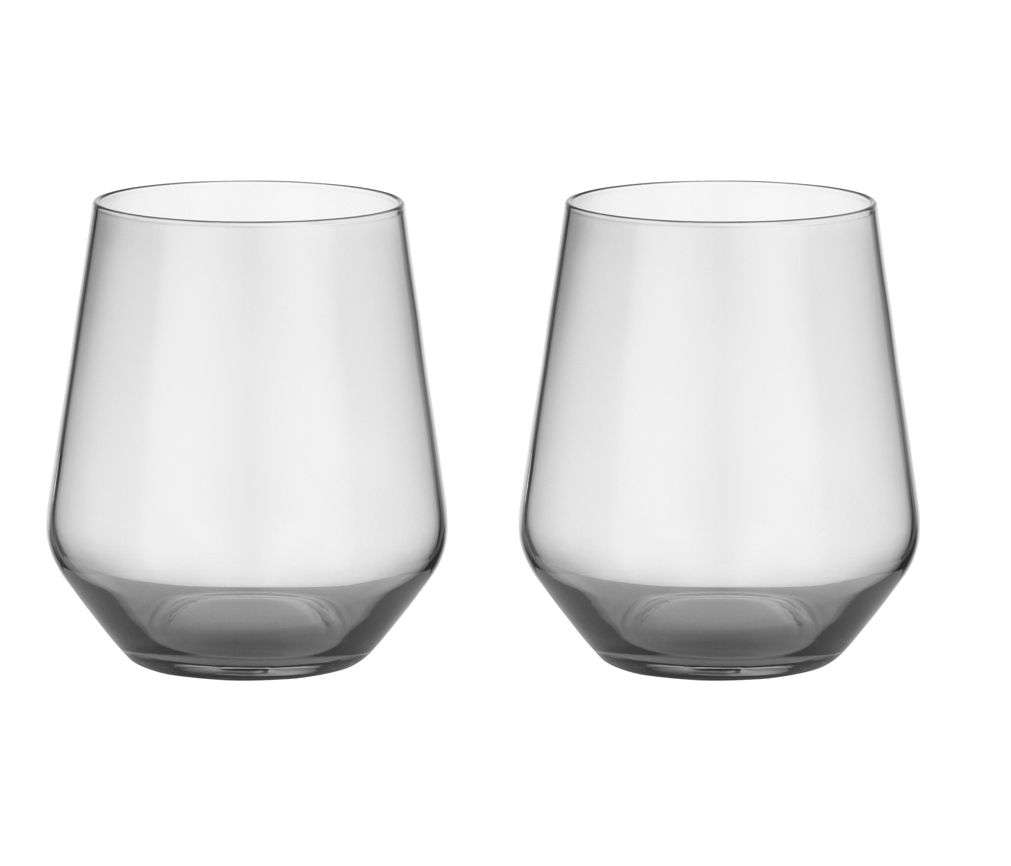 Стаканы Ardesto Black Mars Avior стекло 2 шт. по 430 мл Прозрачно-серый (624757)