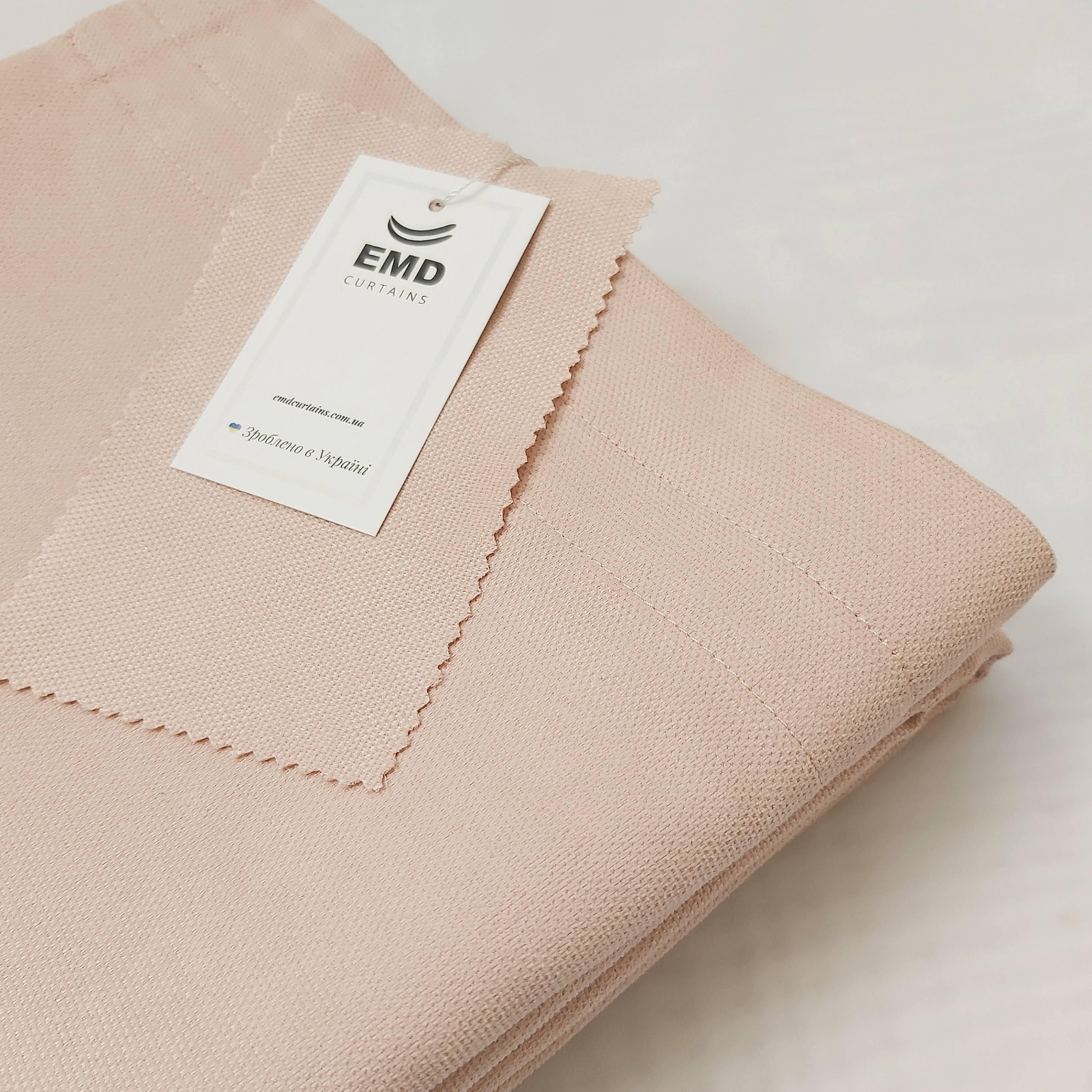 Шторы на тесьме микровелюр 150x250 см 2 шт. Розово-персиковый (402528-МТ2/150) - фото 5