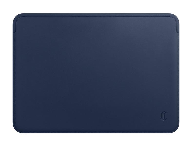 Чехол-сумка WIWU Leather Sleeve для MacBook 12" Dark Blue (70352e63)