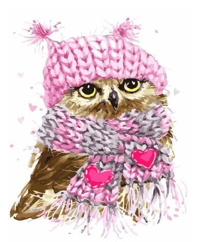 Картина по номерам Brushme GX25212 Совенок в шарфе 40x50 см (1251312683) Картина по номерам Brushme GX25212 Совенок в шарфе 40x50 см (1251312683)
