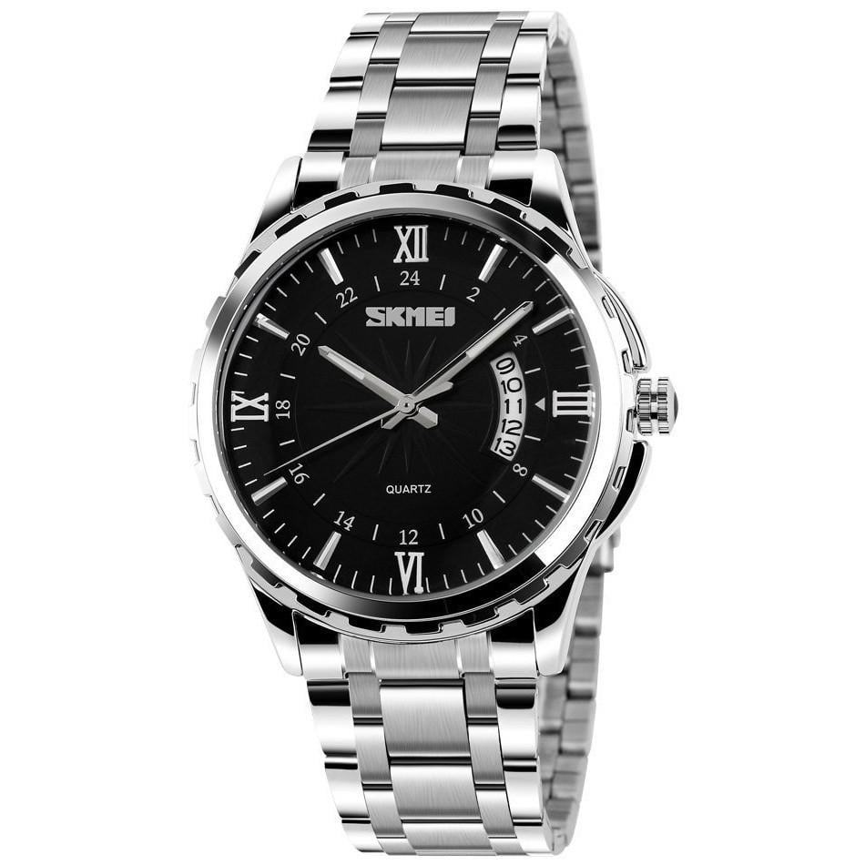 Часы Skmei мужские наручные 9069SIBK watch Silver/Black (12341)