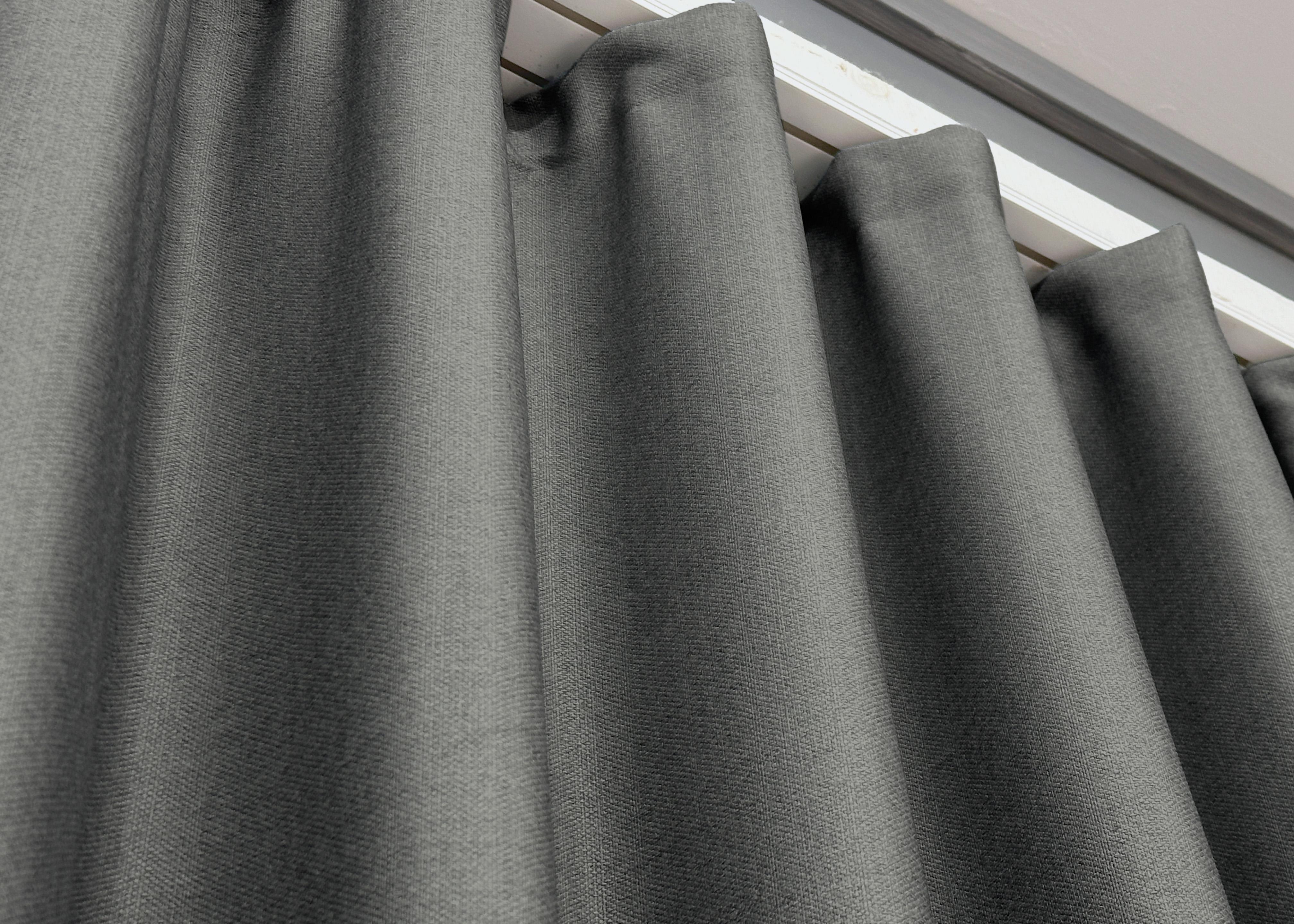 Комплект готовых штор VR-Textil Шенил однотонный № 1592ш 150х270 см 2 шт. Серый (33-0557) - фото 9