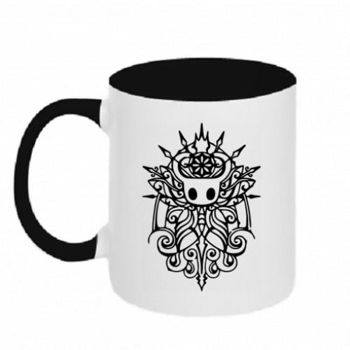 Чашка керамічна двоколірна Hollow Knight 320 мл Чорно-білий (6865683-17-135521)