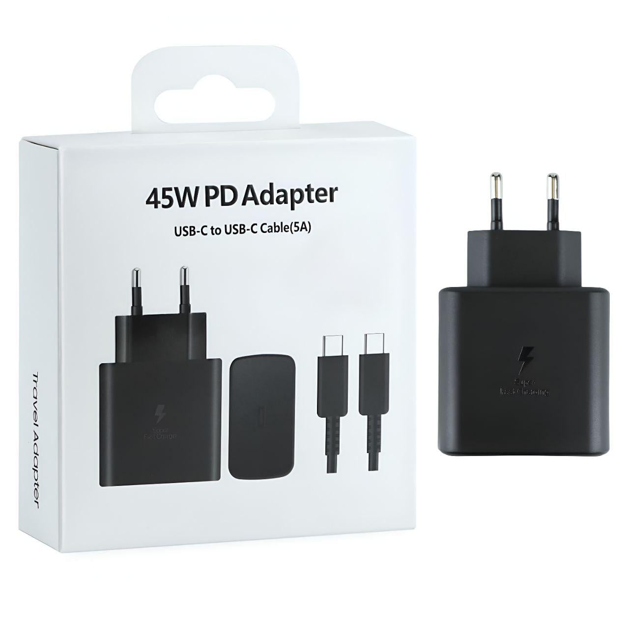 Зарядное устройство 45W 2в1 Type-C to Type-C 5A (25087300)