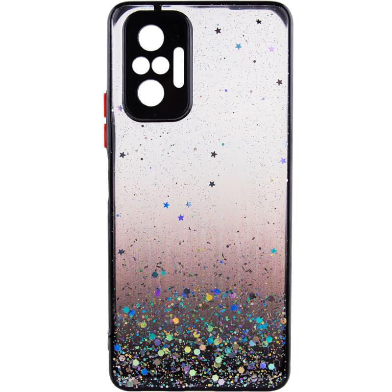 TPU чехол Spangle star с защитой камеры для Xiaomi Redmi Note 10 Pro / 10 Pro Max Черный - фото 1