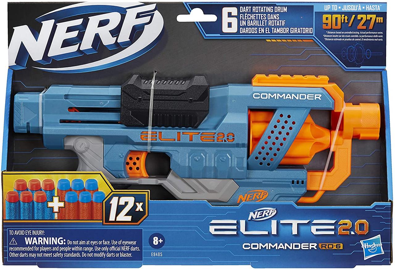 Бластер Hasbro Nerf Elite 20 Commander RD-6 (E9485) - фото 2 Бластер Hasbro Nerf Elite 20 Commander RD-6 (E9485) - фото 2