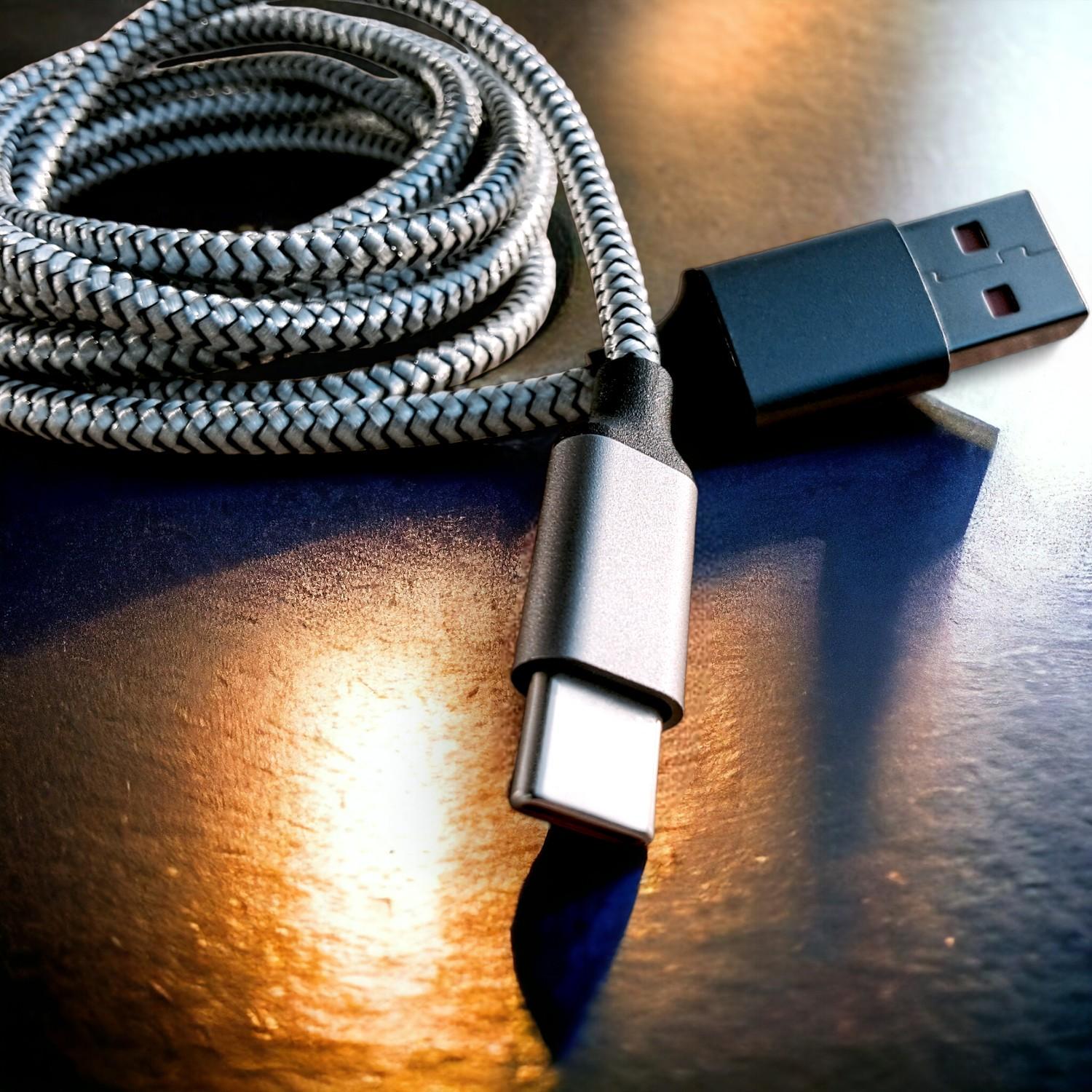 Кабель для швидкої зарядки GDragon Tech USB/Type-C нейлонове оплетення 3 м 120W 6A 480 Мбіт/с (10_1_3m_1) - фото 4 Кабель для швидкої зарядки GDragon Tech USB/Type-C нейлонове оплетення 3 м 120W 6A 480 Мбіт/с (10_1_3m_1) - фото 4