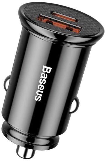 Зарядное устройство автомобильное Baseus Circular Plastic Black (CCALL-YS01)