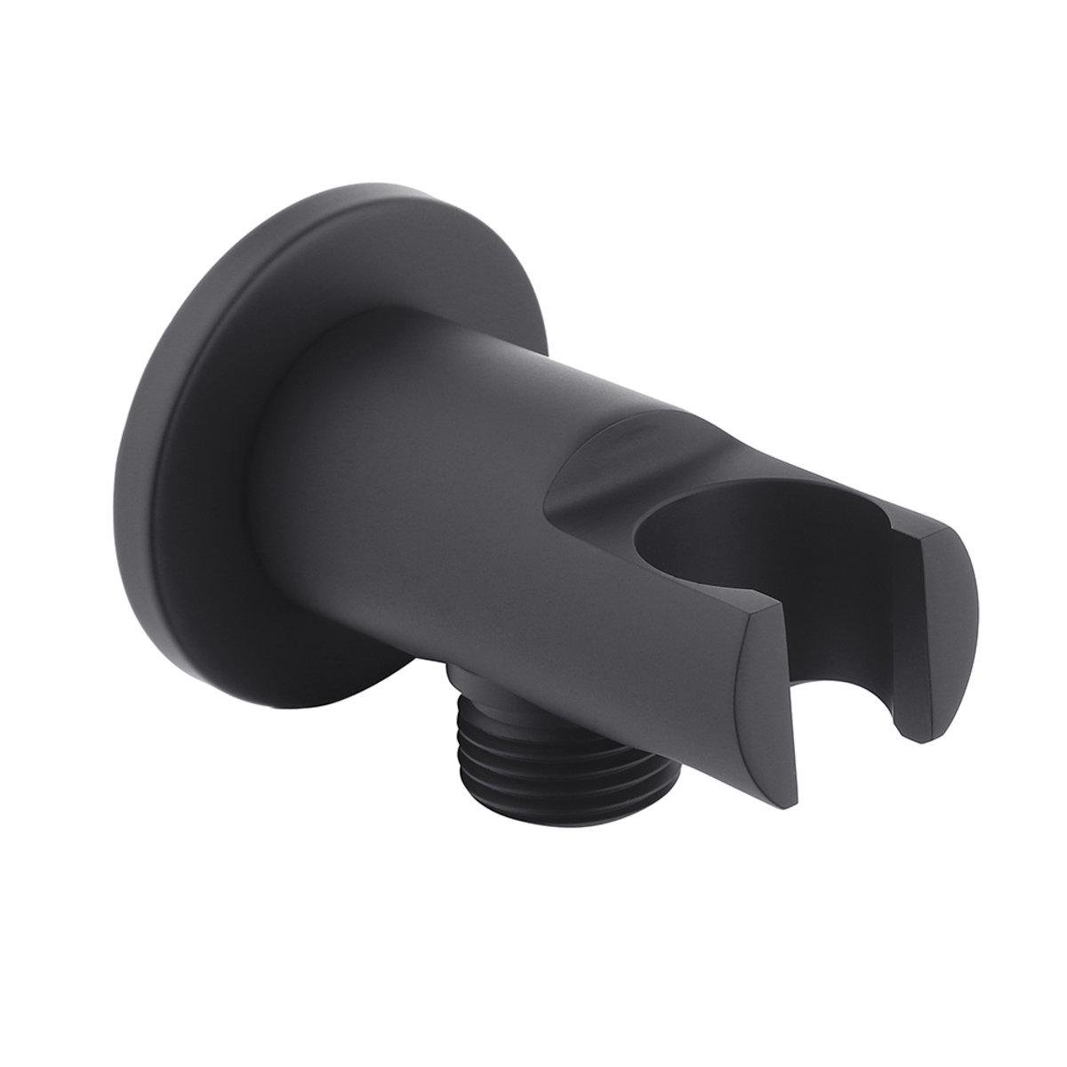 Подключение для шланга с держателем Perla 1/2" ЗЗ круглый Черный (PUD-PSA2431B) Подключение для шланга с держателем Perla 1/2" ЗЗ круглый Черный (PUD-PSA2431B)