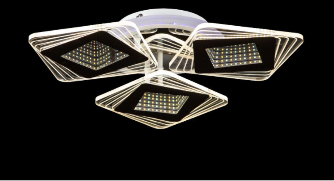 Светодиодная люстра LK28961/3 LED CR Белый/Хром (AN000803)