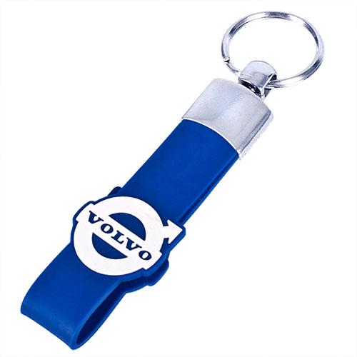 Брелок с резиновым ремешком VOLVO Blue