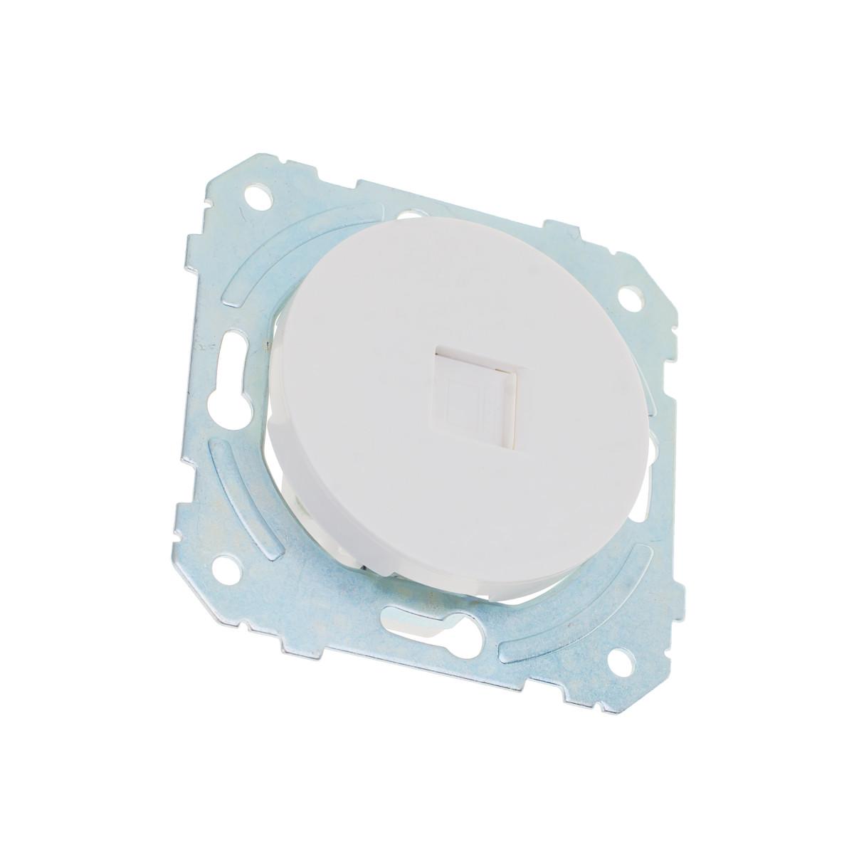 Розетка Brille сетевая компьютерная WB-1PC Белый (42-285)