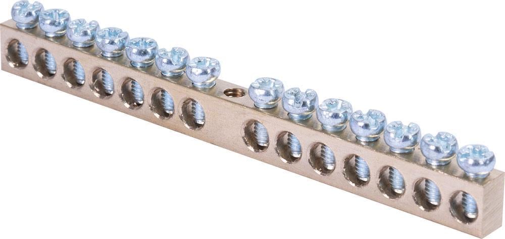 Шина нульова E.NEXT e.bsc.stand.20.14 14 отворів кріплення по центру мідь 6х9 мм (s055006) Шина нульова E.NEXT e.bsc.stand.20.14 14 отворів кріплення по центру мідь 6х9 мм (s055006)