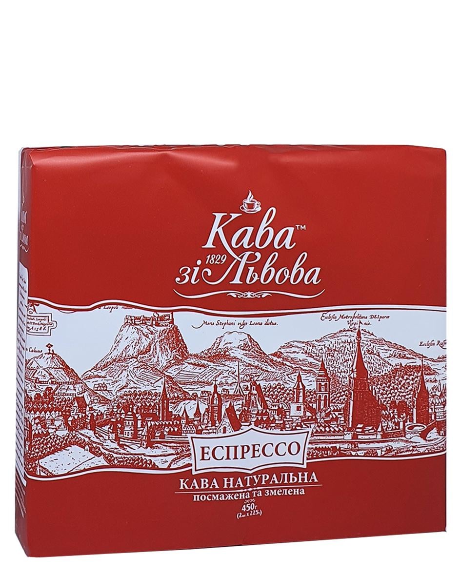 Кава Кава зі Львова Еспрессо мелена 2х225 г (52509)