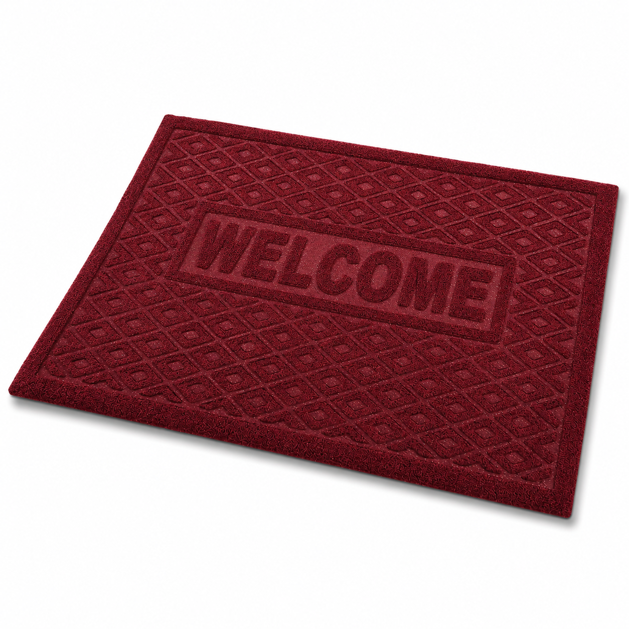 Килимок для дверей Stenson N01576 Welcome 38х58 см Бордовий (658402) - фото 2