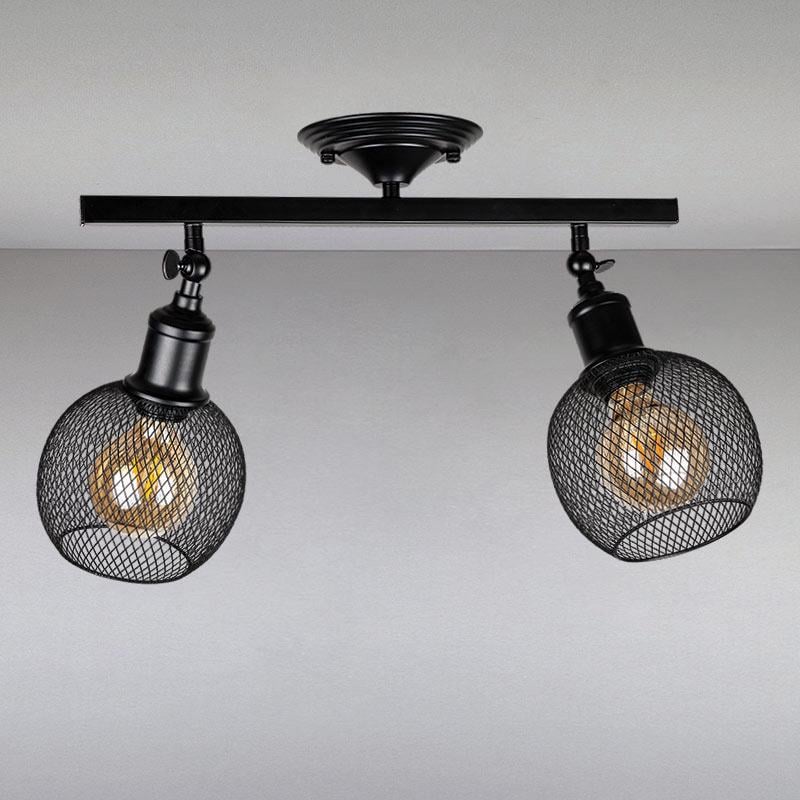 Люстра потолочная лофт Light House LS-14023F-2 BK Черный Люстра потолочная лофт Light House LS-14023F-2 BK Черный