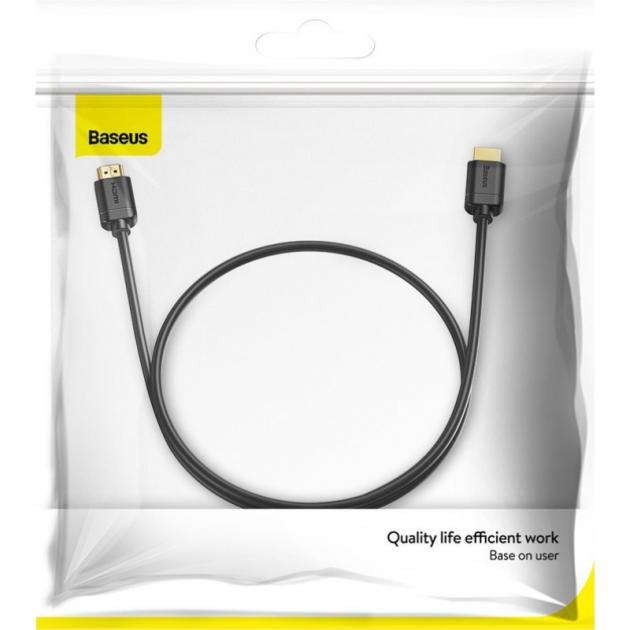 Кабель Baseus High Definition HDMI Male To HDMI Male 4k V2.0 8m (CAKGQ-E01) - фото 9 Кабель Baseus High Definition HDMI Male To HDMI Male 4k V2.0 8m (CAKGQ-E01) - фото 9