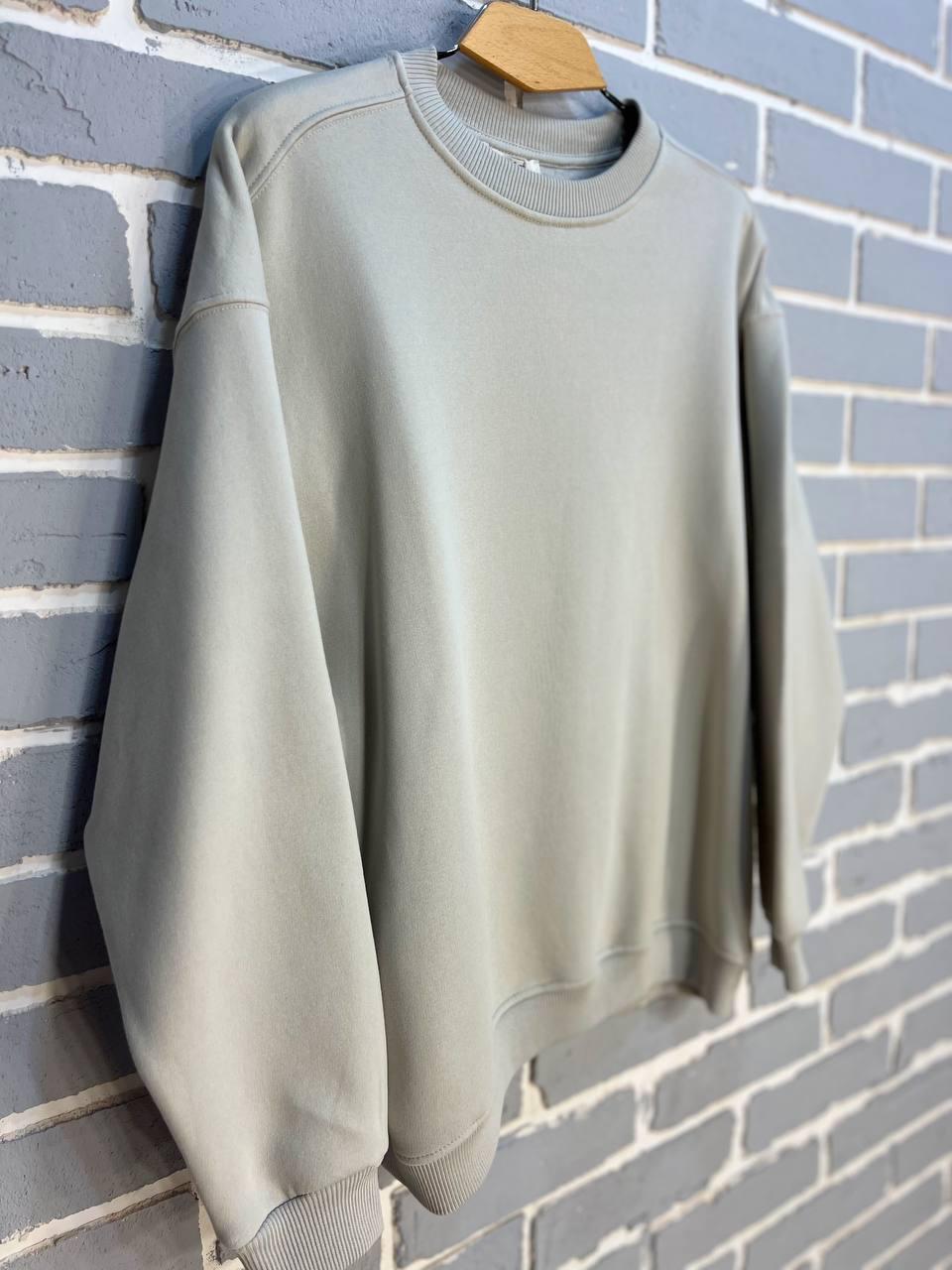 Свитшот женский PEPPER MINT 24-14 базовый простой удлиненный оверсайз L Светло-серый (2866) - фото 6 Свитшот женский PEPPER MINT 24-14 базовый простой удлиненный оверсайз L Светло-серый (2866) - фото 6