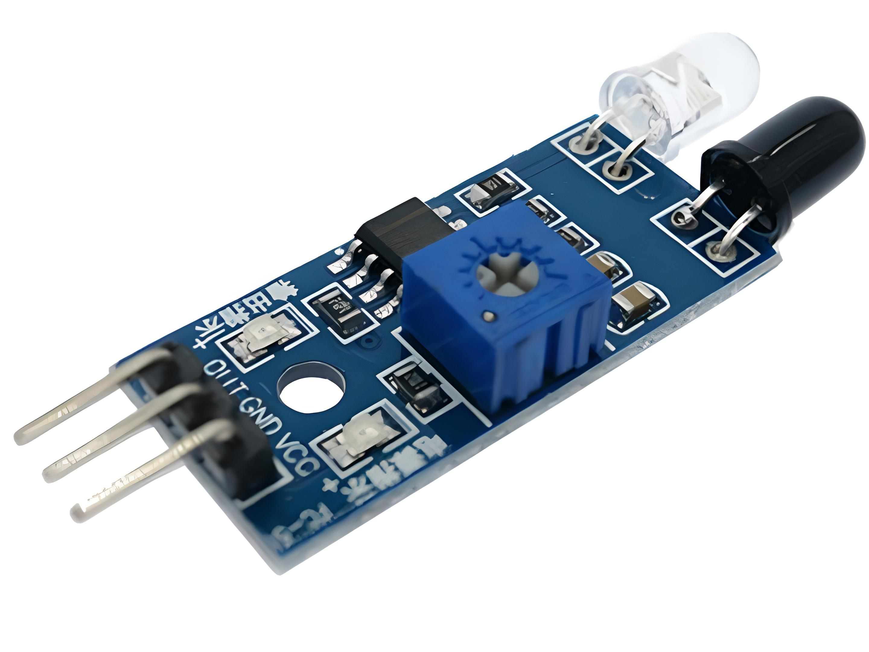 Оптический ИК датчик обхода препятствий Arduino на базе (LM393) - фото 1 Оптический ИК датчик обхода препятствий Arduino на базе (LM393) - фото 1