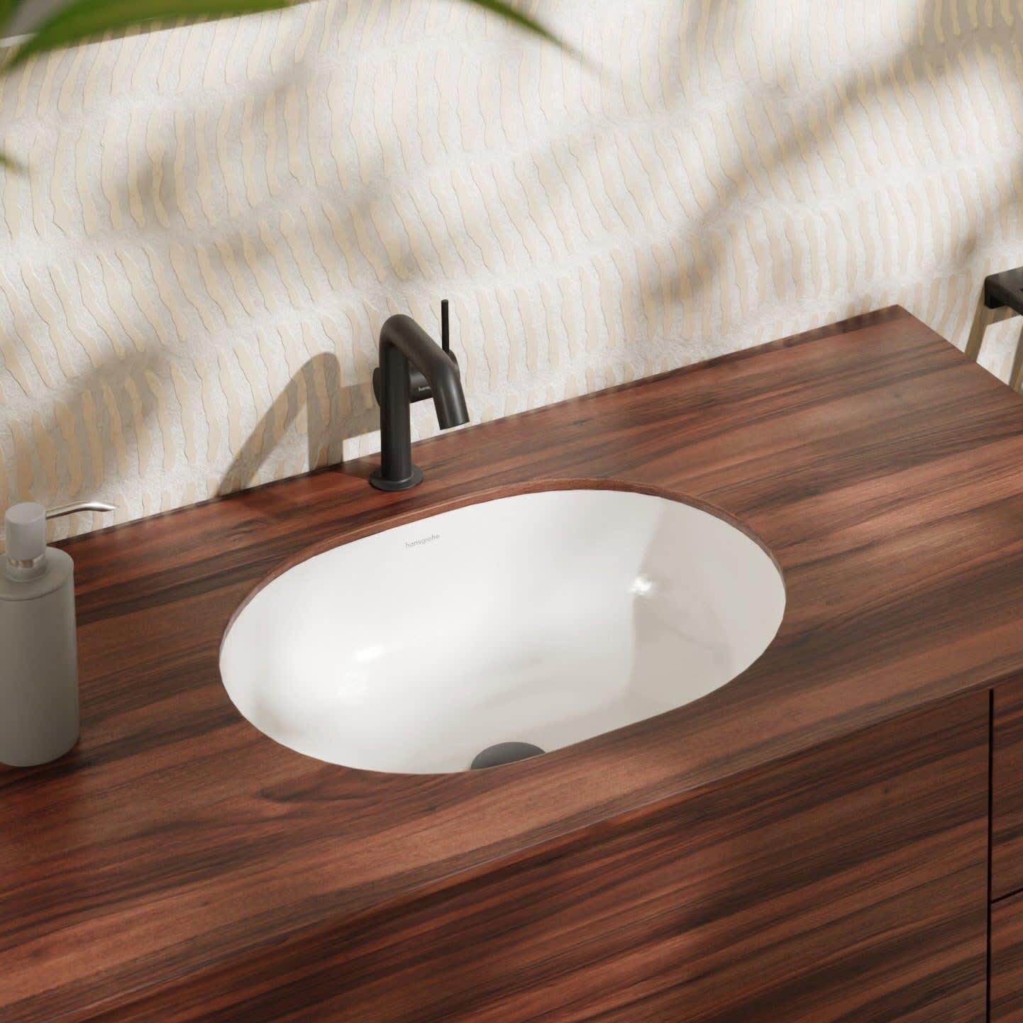 Умивальник врізний Hansgrohe Xuniva U 60153450 450x350x130 мм Білий (257635) - фото 2