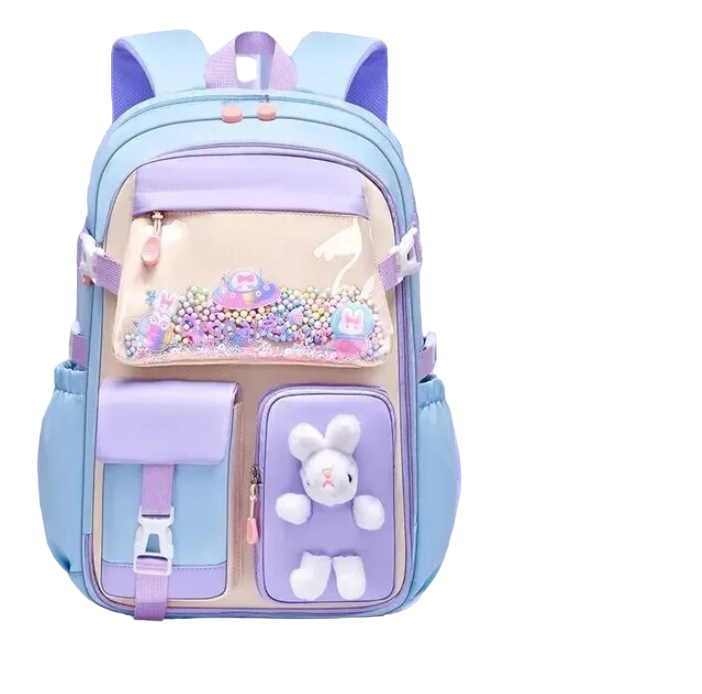 Шкільний рюкзак 45х32х17 см Блакитний/Рожевий (Р9411)