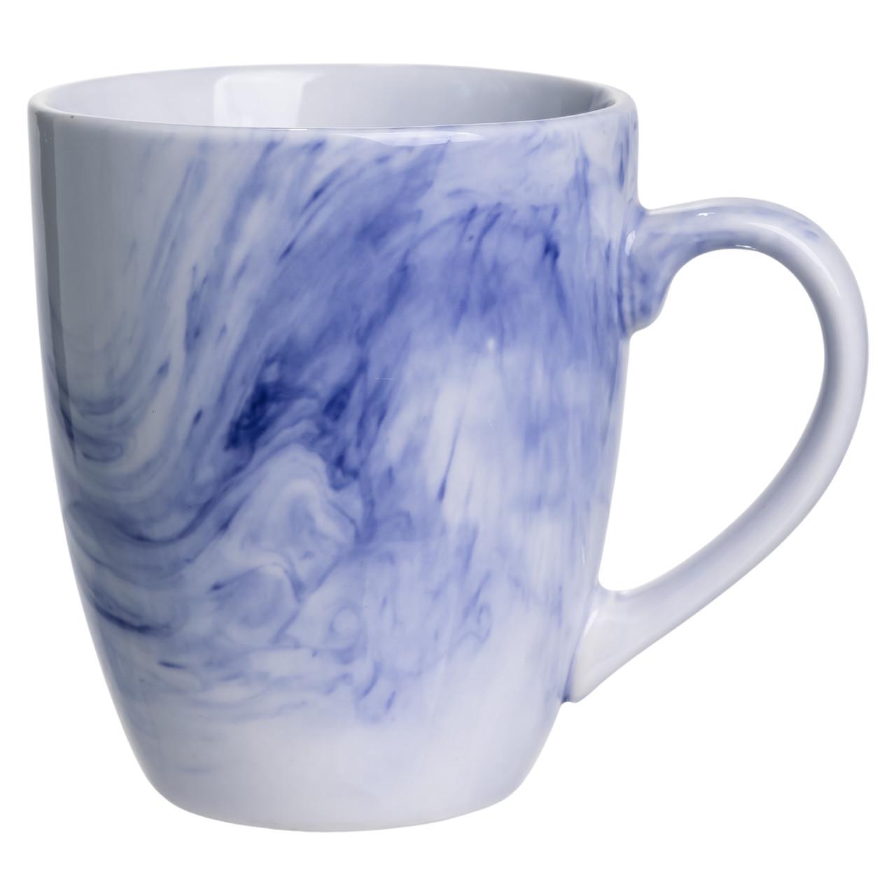 Столовый набор посуды Marble Clara 24 предмета на 6 человек фарфоровый Синий (MD-24-3B) - фото 3