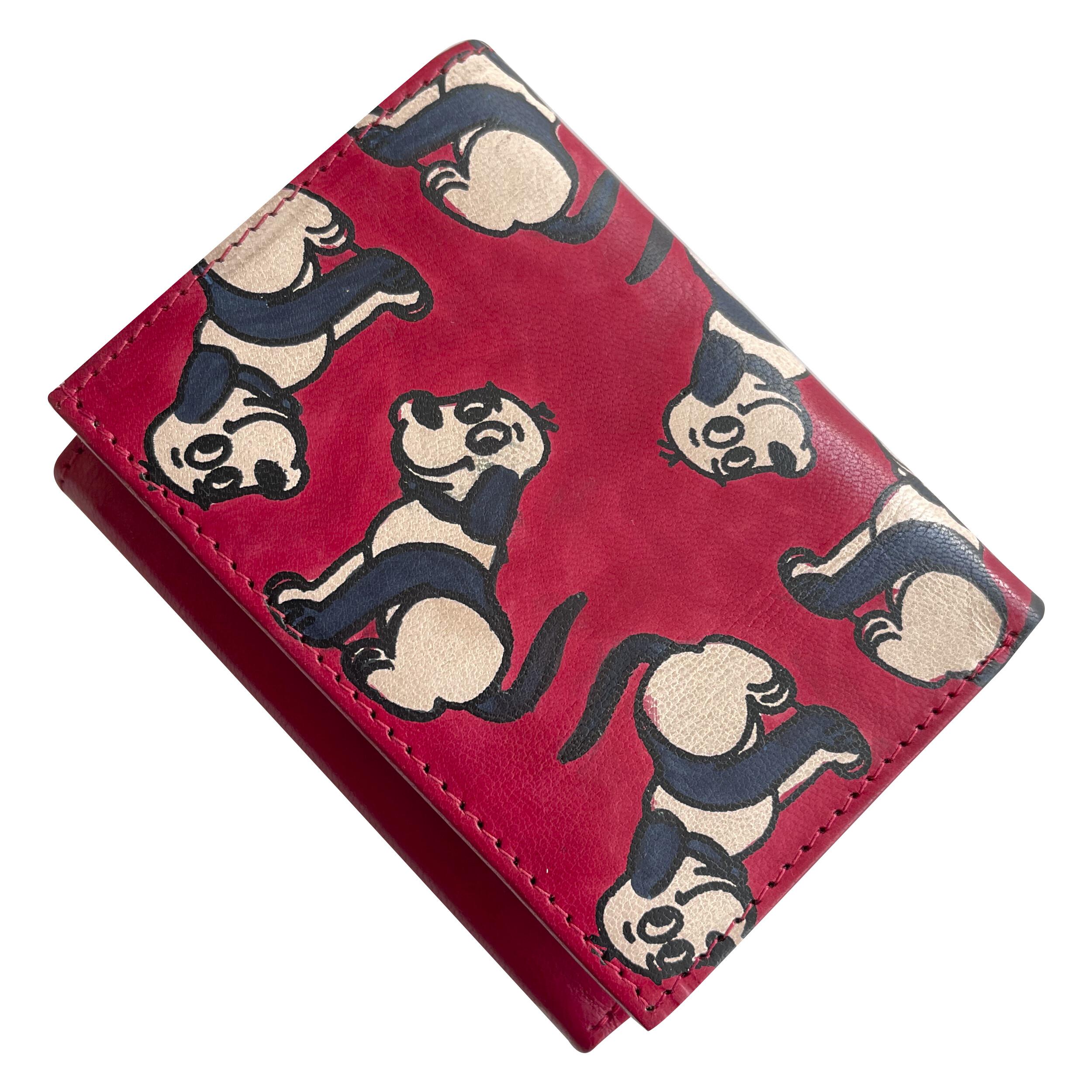 Кошелек кожаный Silk Route А-1929 с собакой Красный (13425530)