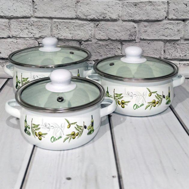 Набір каструль емаль A-Plus 2056 6 пр. (DR001222) - фото 2 Набір каструль емаль A-Plus 2056 6 пр. (DR001222) - фото 2