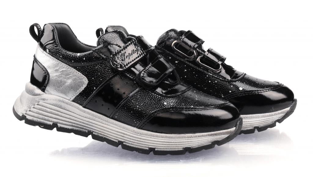 Кроссовки Topitop для девочек 2939 р. 34 Черно-серебристый