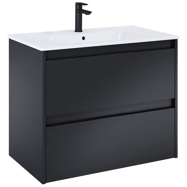 Тумба с умывальником подвесная ROCA Alpine A852014532 80x61x46 см Черный (227658)