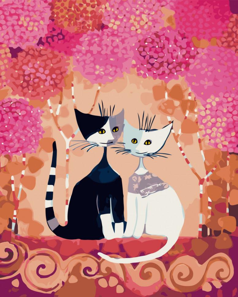 Картина по номерам Brushme Сказочные котики 40x50 см (GX9897)