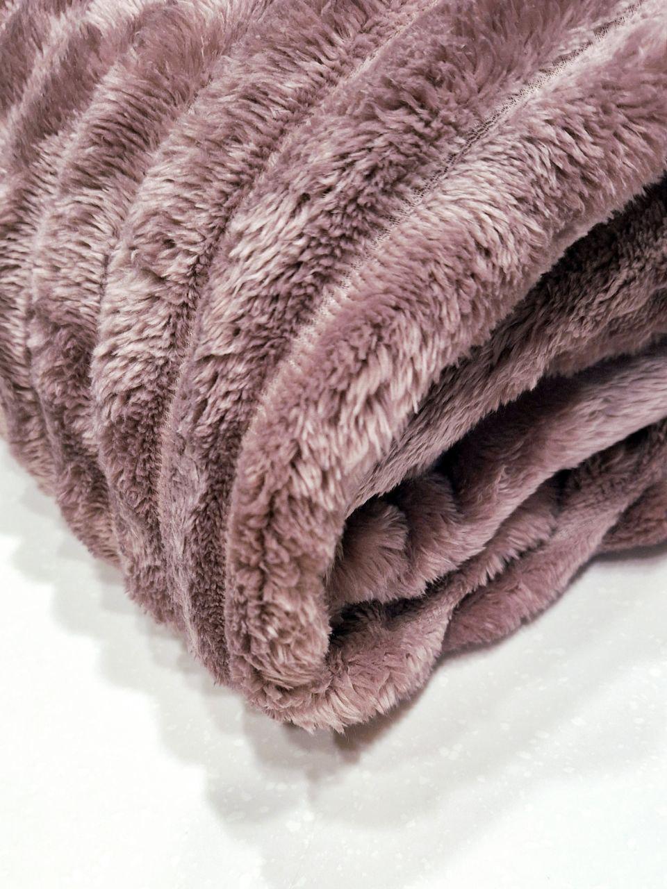 Плед флісовий Шарпей 150x200 см Пудрово-рожевий (1123) - фото 4 Плед флісовий Шарпей 150x200 см Пудрово-рожевий (1123) - фото 4
