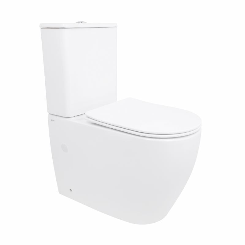 Унитаз напольный Qtap Evia Ultra Quiet 630x350x795 мм с сиденьем Soft-close White (QTEVI27W49258)